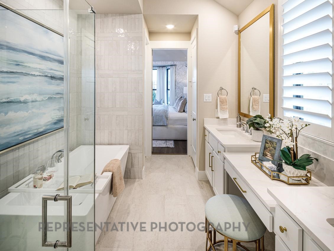 13048 Wandering Rdg Lane Conroe, TX 77302 - Photo 15 of 49 a large white kitchen with a large window