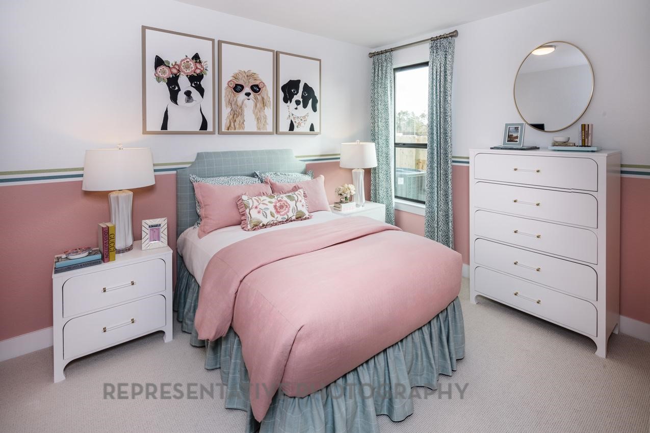 13048 Wandering Rdg Lane Conroe, TX 77302 - Photo 23 of 49 a bedroom with a bed and a dresser