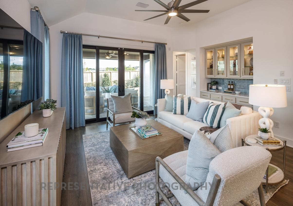 13048 Wandering Rdg Lane Conroe, TX 77302 - Photo 10 of 49 a living room with furniture and a large window