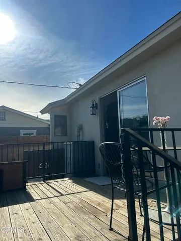 a view of balcony and patio