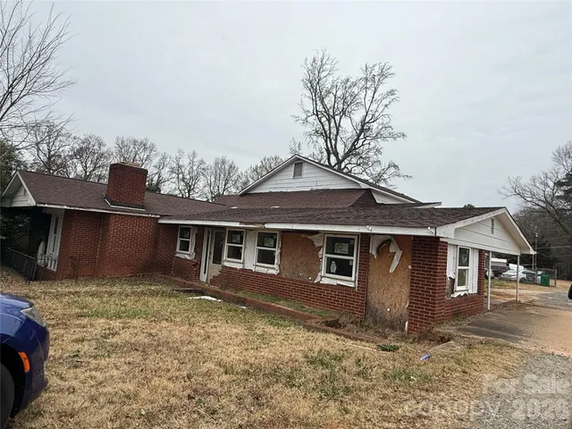 a view of a house with a patio