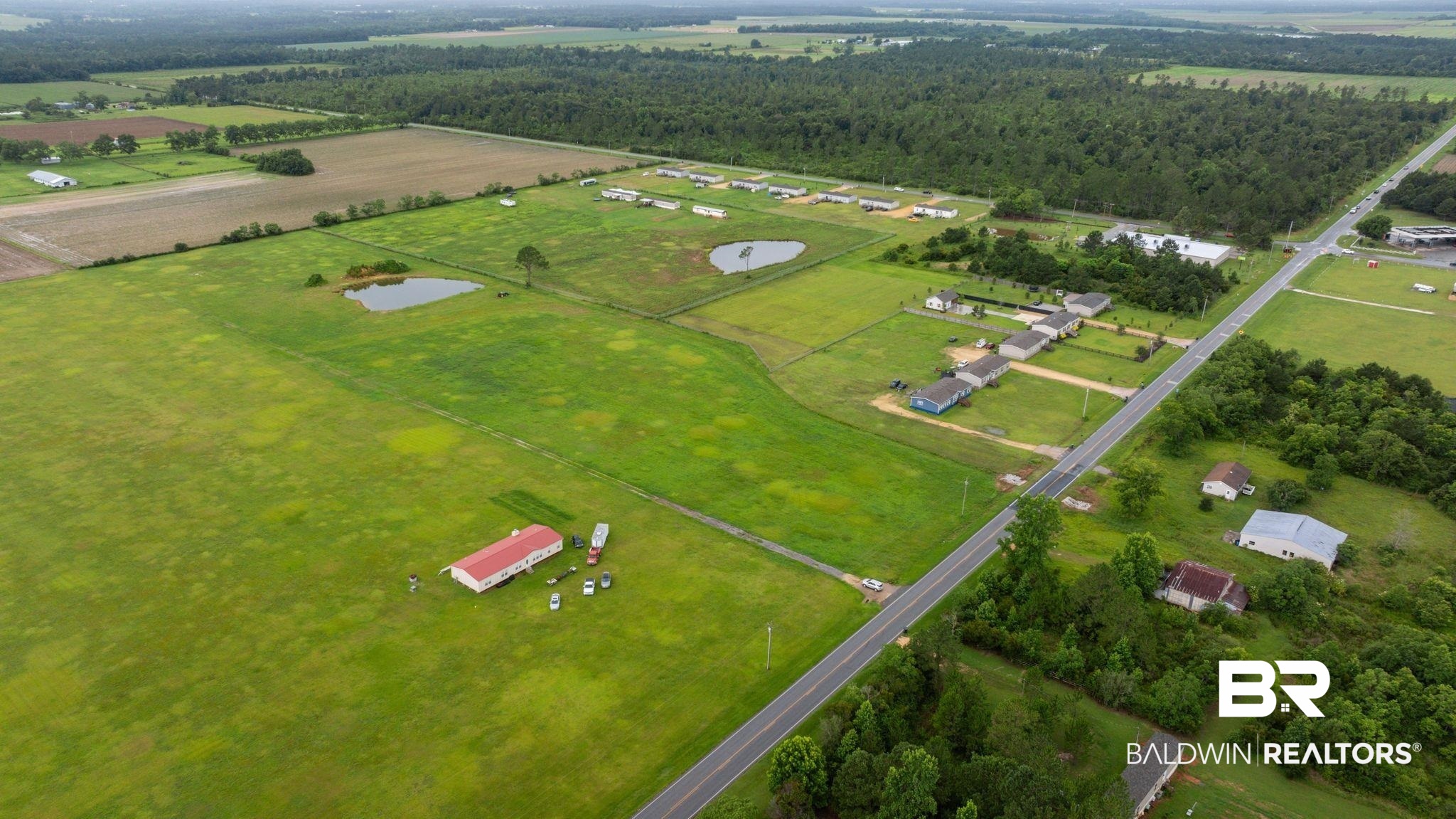 26242 County Road 32 Elberta, AL 36530 - Photo 7 of 7 Aerial view of property's location with rural landscape