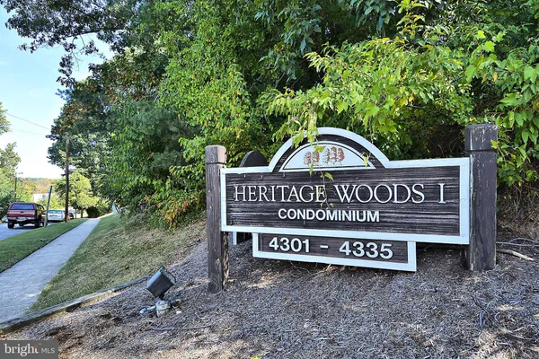 a view of a street sign under a large tree