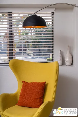 a view of a couch in a balcony