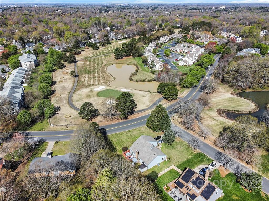9907 Fairway Ridge Road Charlotte, NC 28277 - Photo 33 of 37 an aerial view of residential houses with outdoor space