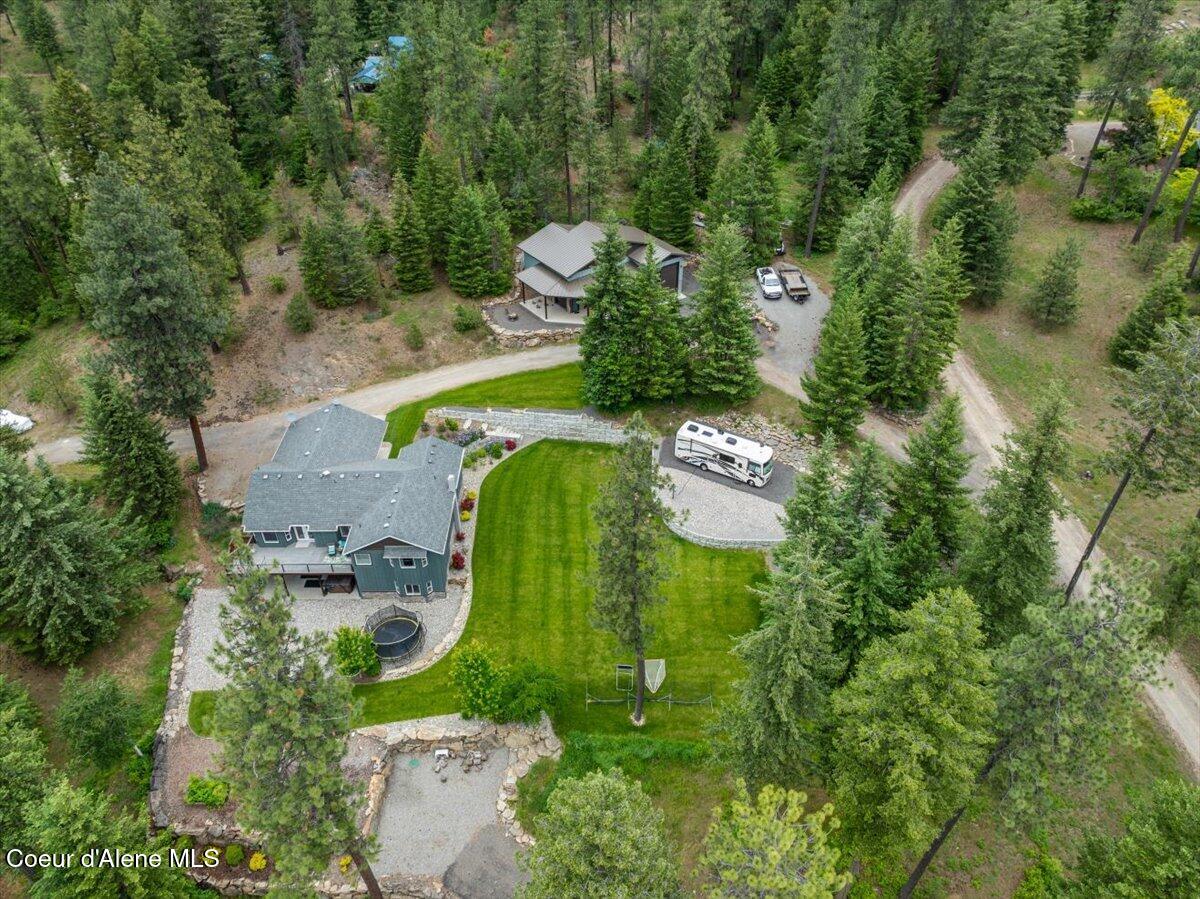 11243 West Hidden Valley Road Rathdrum, ID 83858 - Photo 78 of 86 82-Aerial Back of Home