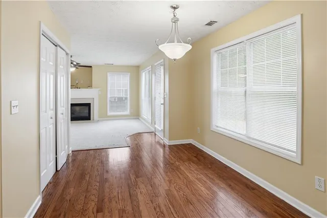 a view of room with stairs
