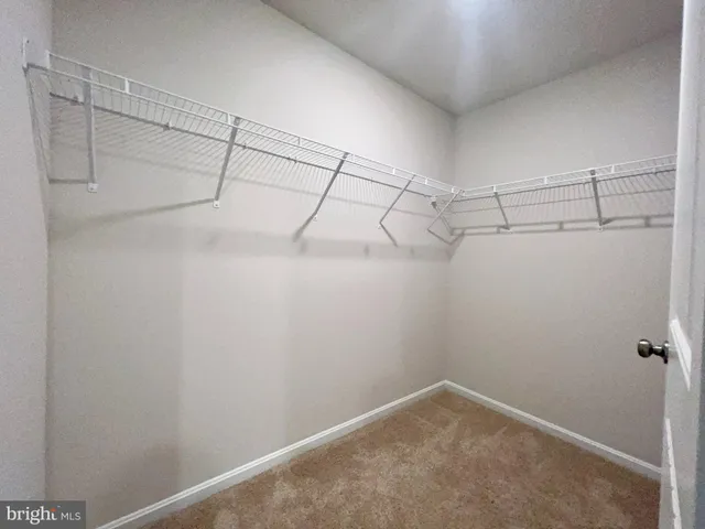 a view of a small space with a window