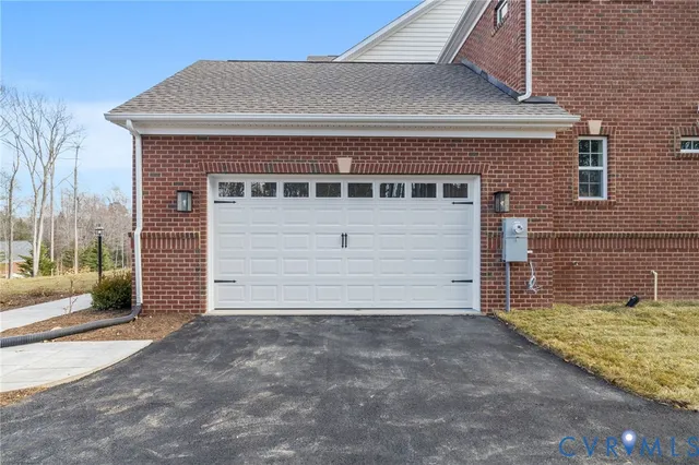a view of a house with a large window