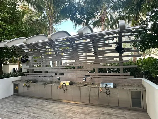 a outdoor view with a sitting space