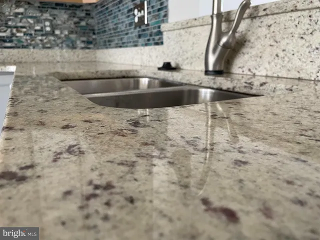 a close view of sink