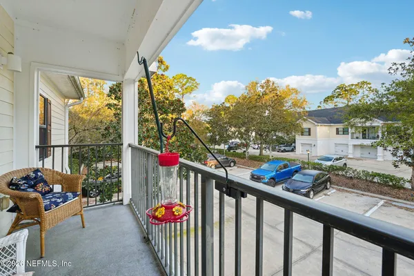 a view of balcony and patio
