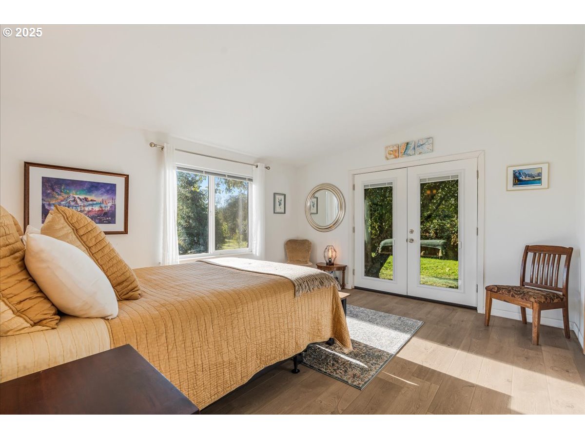 78527 Point Adams Road Clatskanie, OR 97016 - Photo 20 of 46 a bed room with a bed and a large window