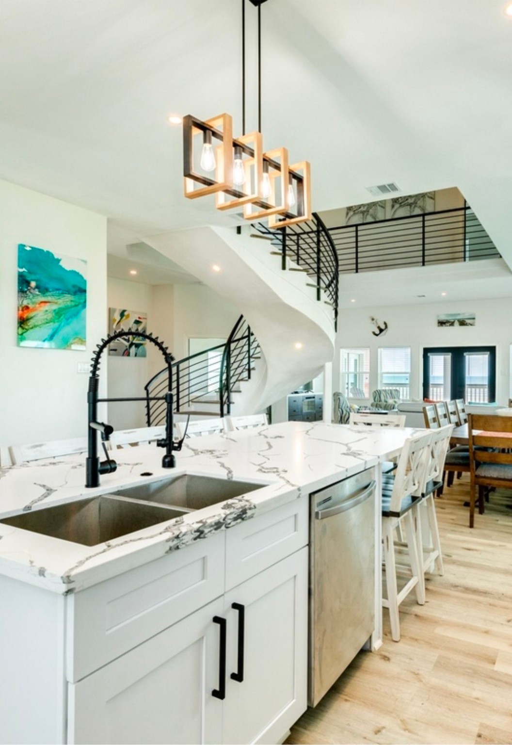 23245 Termini-San Luis Pass Road Galveston, TX 77554 - Photo 18 of 45 a kitchen with a sink cabinets and appliances