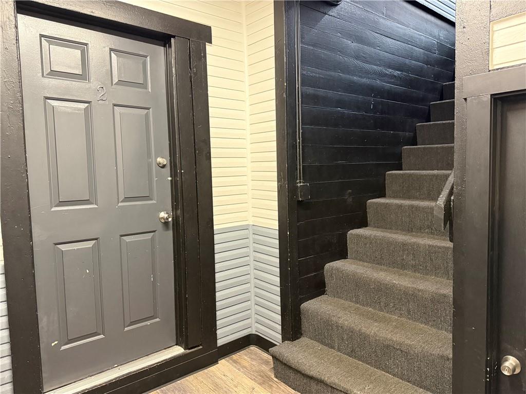 601 Kendall Avenue Lyndora, PA 16045 - Photo 28 of 50 a view of staircase with white walls and windows