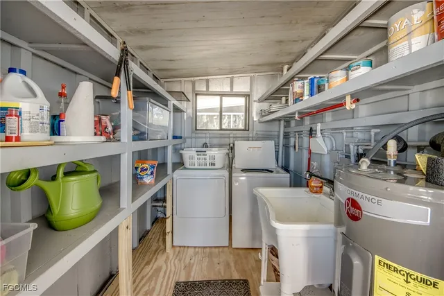 a view of a lake with a house in the background