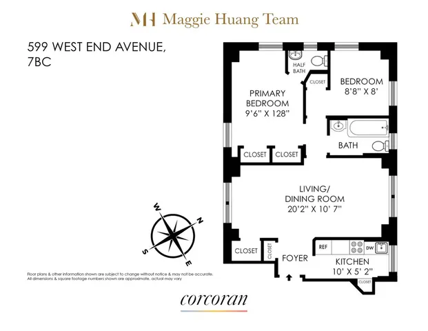 $799,000 | 599 West End Avenue, Unit 7BC | Upper West Side
