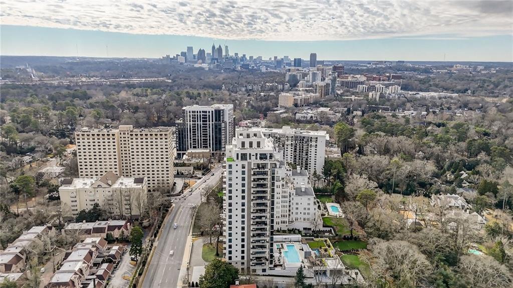 2520 Peachtree Road Northwest, Unit 1003 Atlanta, GA 30305 - Photo 62 of 63 a view of a city with tall buildings