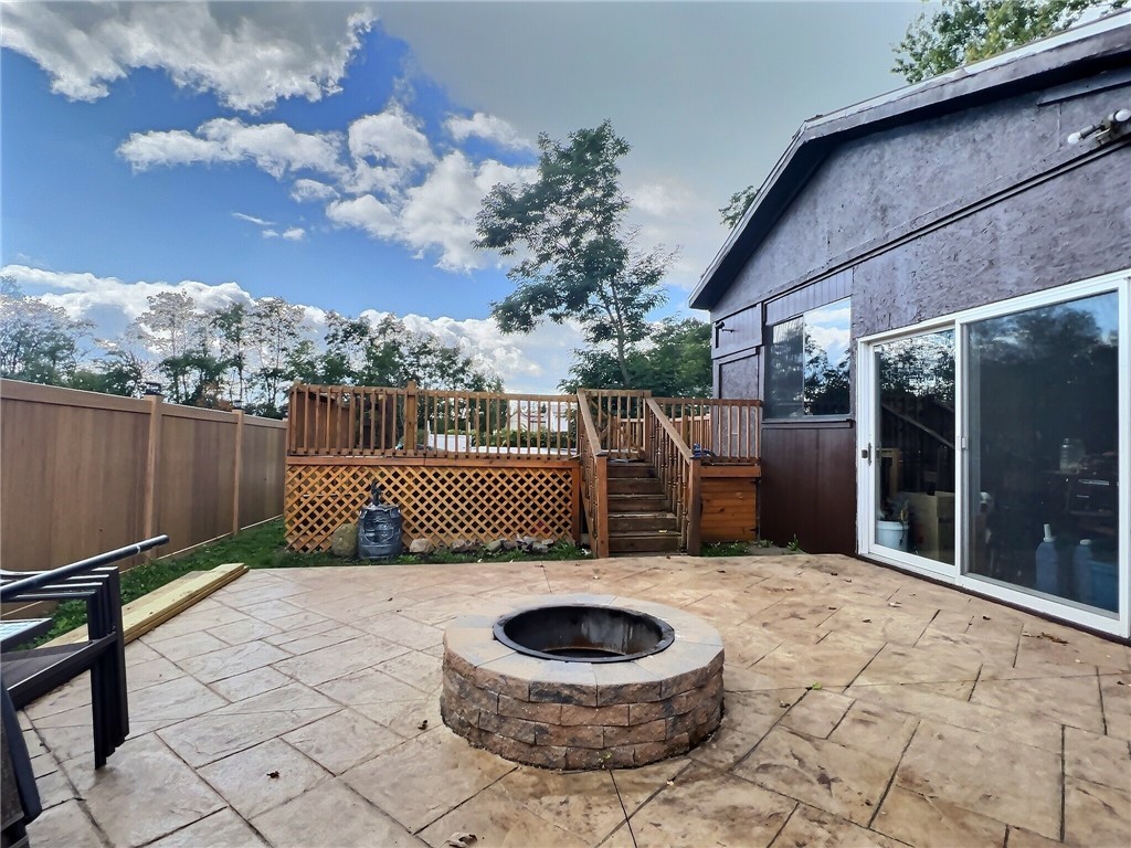 5278 Old Telephone Road Bethany, NY 14054 - Photo 31 of 36 Patio off game room