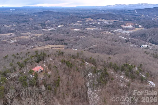a view of city and mountain
