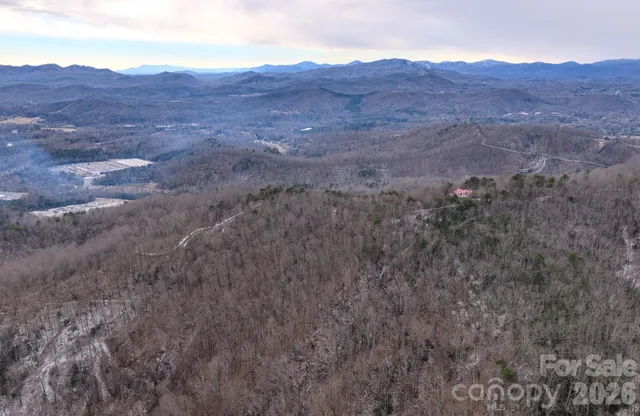 a view of a dry with mountain view
