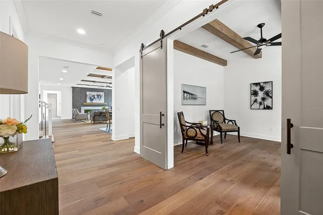 a view of a living room