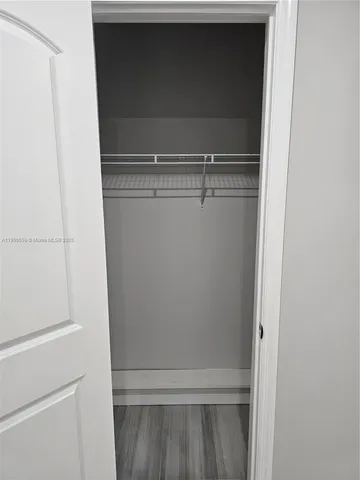 a view of a closet