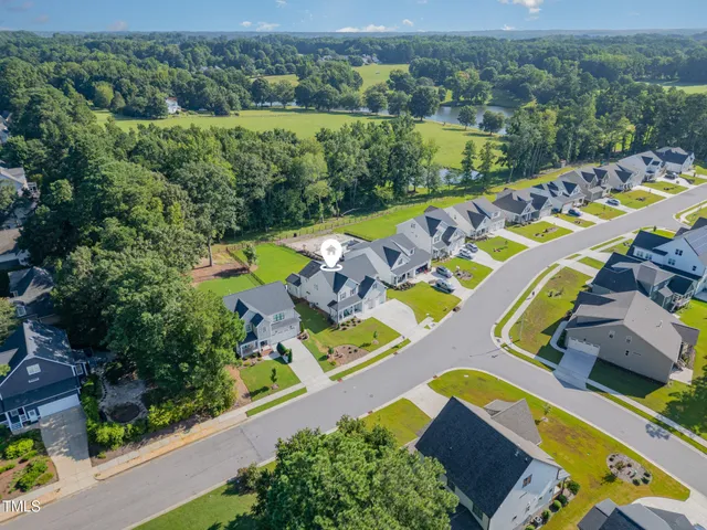 an aerial view of a city