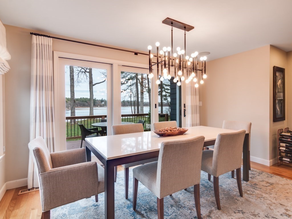 128 Locksley Road Lynnfield, MA 01940 - Photo 7 of 38 a view of a dining room with furniture window and outside view