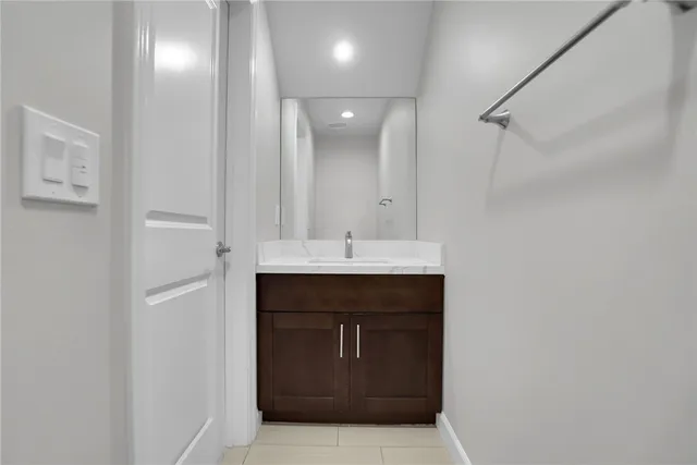 a view of hallway with stairs