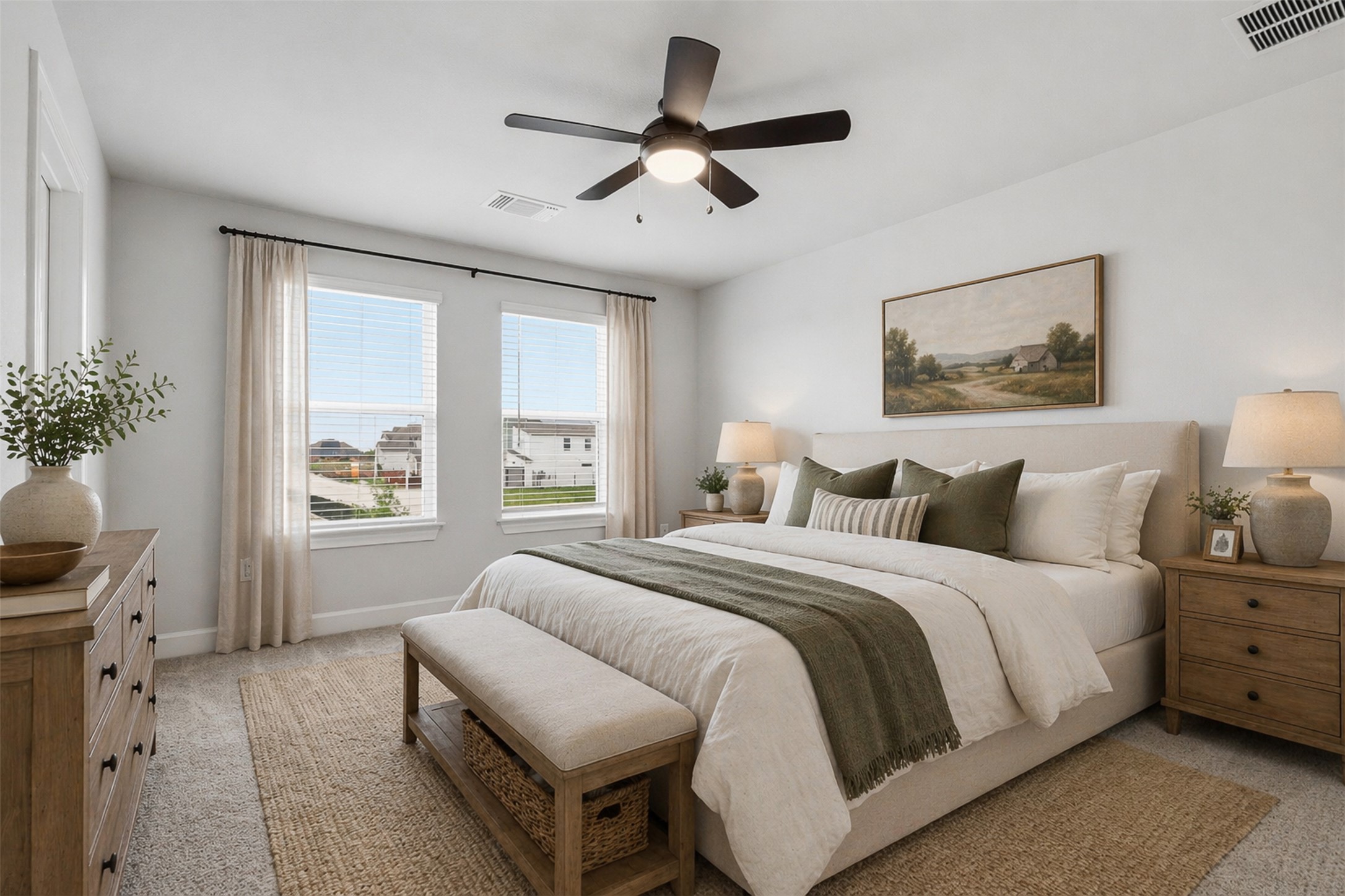 9320 Gladsome Path Manor, TX 78653 - Photo 6 of 34 a spacious bedroom that has a bed and a window