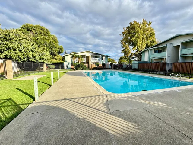 a view of outdoor space yard swimming pool and patio