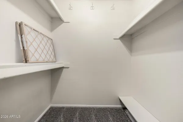 a view of small space with closet