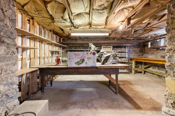 a view of a bedroom from window