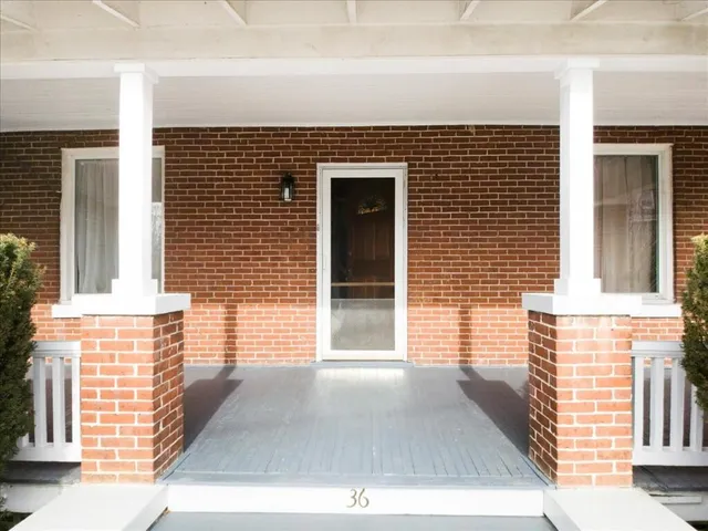 a view of front door