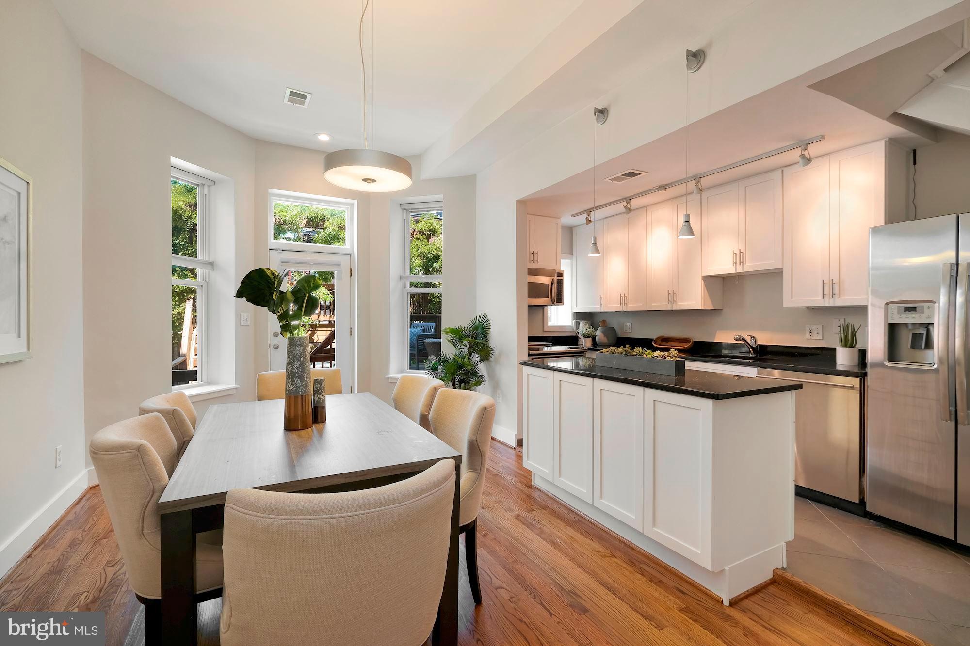 1505 R Street Northwest Washington, DC 20009 - Photo 5 of 29 Dining Room and Kitchen Combination