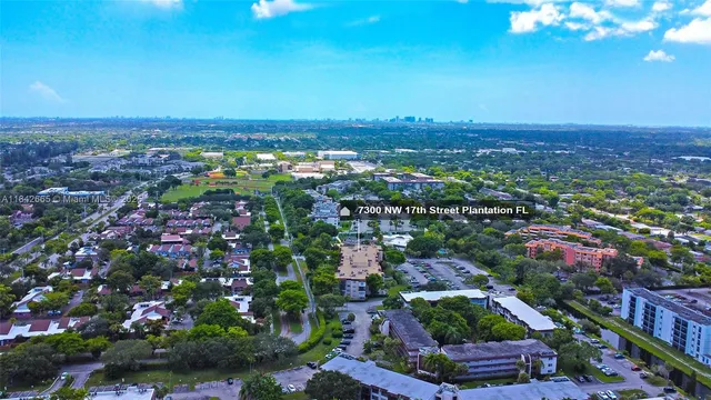 an aerial view of a city
