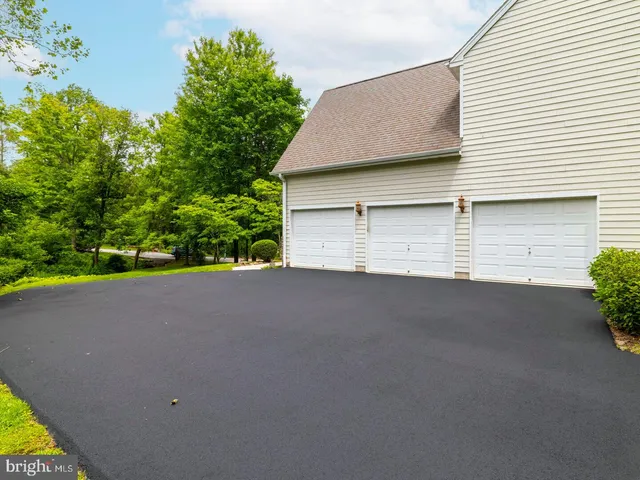 a view of a garden with a slide