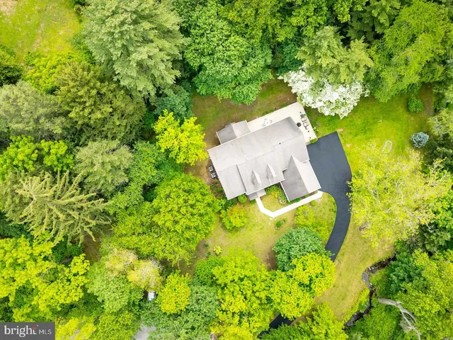 a view of a red gate