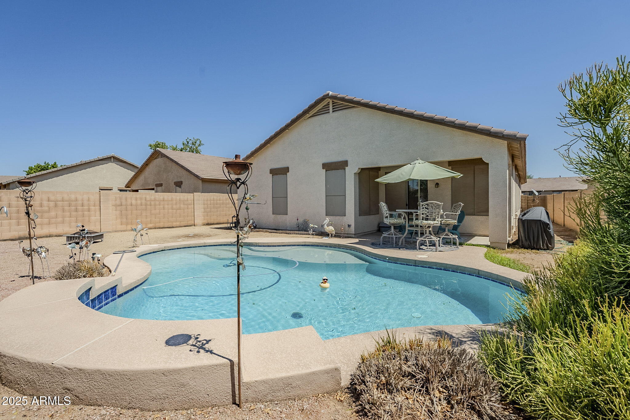 10233 West Cordes Road Tolleson, AZ 85353 - Photo 3 of 57 Play pool with waterfall and Baja step