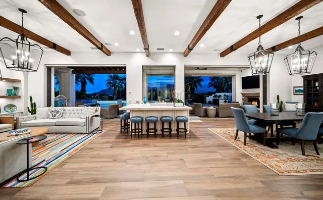 a outdoor living space with furniture and a potted plant