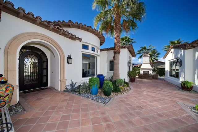 a view of a entryway door front of house
