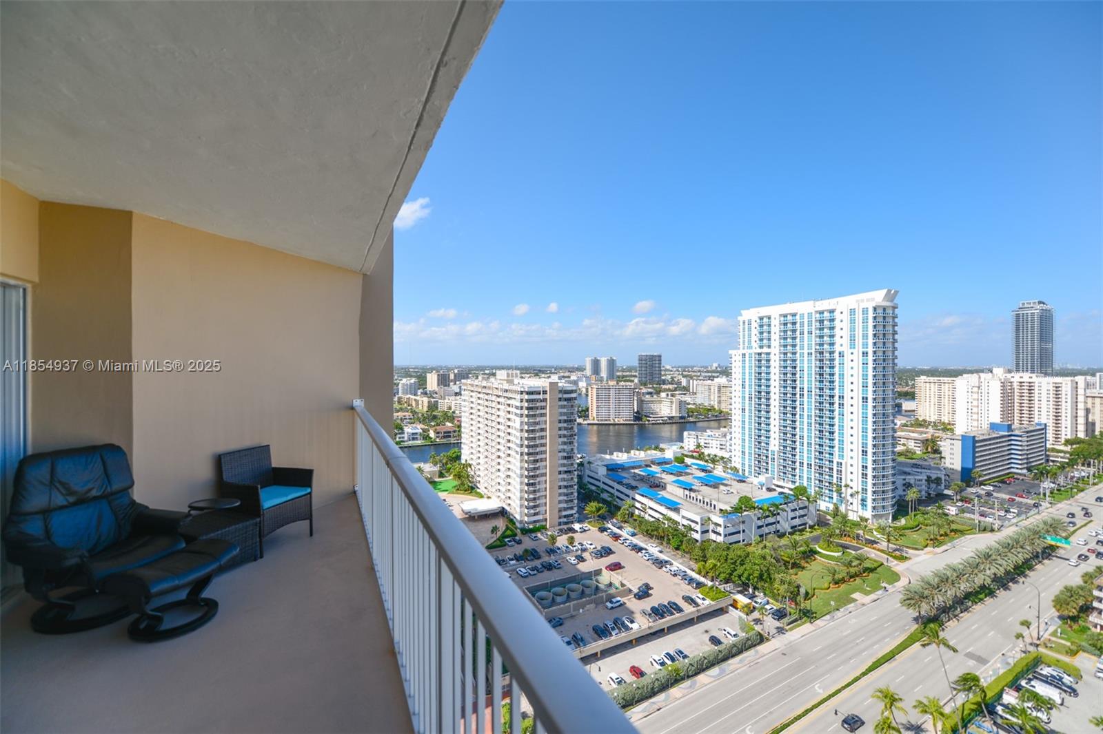 1980 South Ocean Drive, Unit PHM Hallandale Beach, FL 33009 - Photo 15 of 18 a city view from the balcony