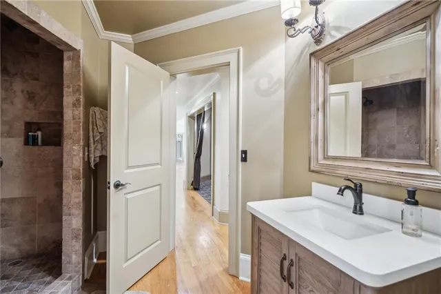 a view of a building with a yard