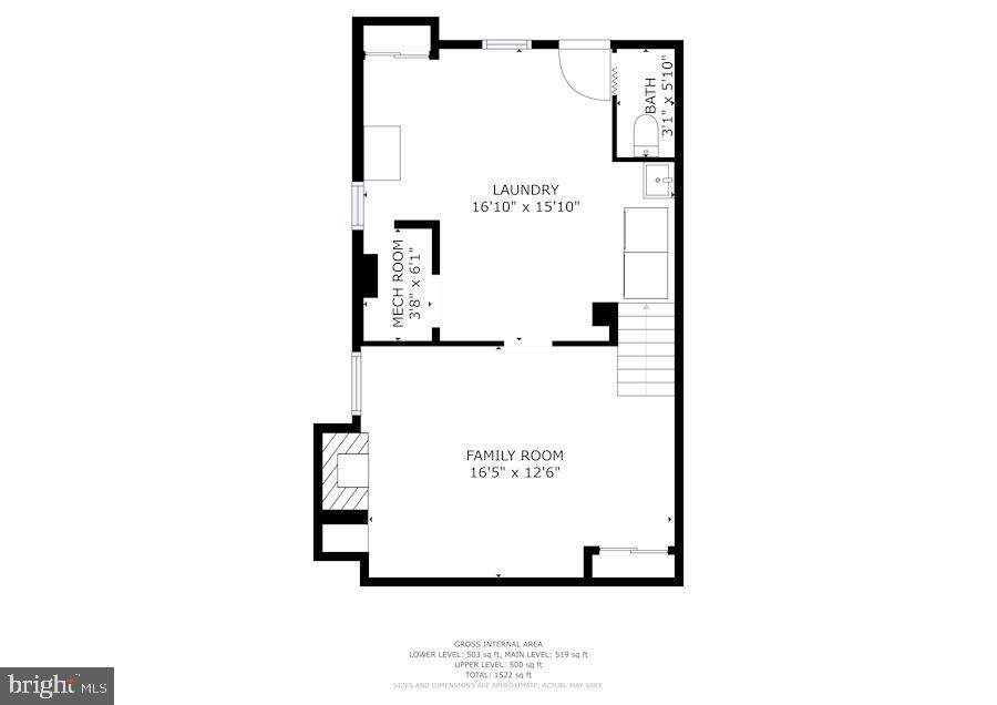 1041 Downton Road Baltimore, MD 21227 - Photo 39 of 40 Lower Level Floor Plan
