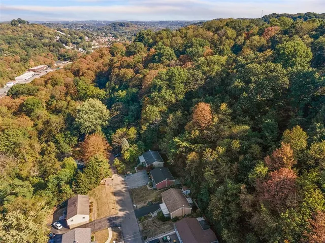 an aerial view of multiple house