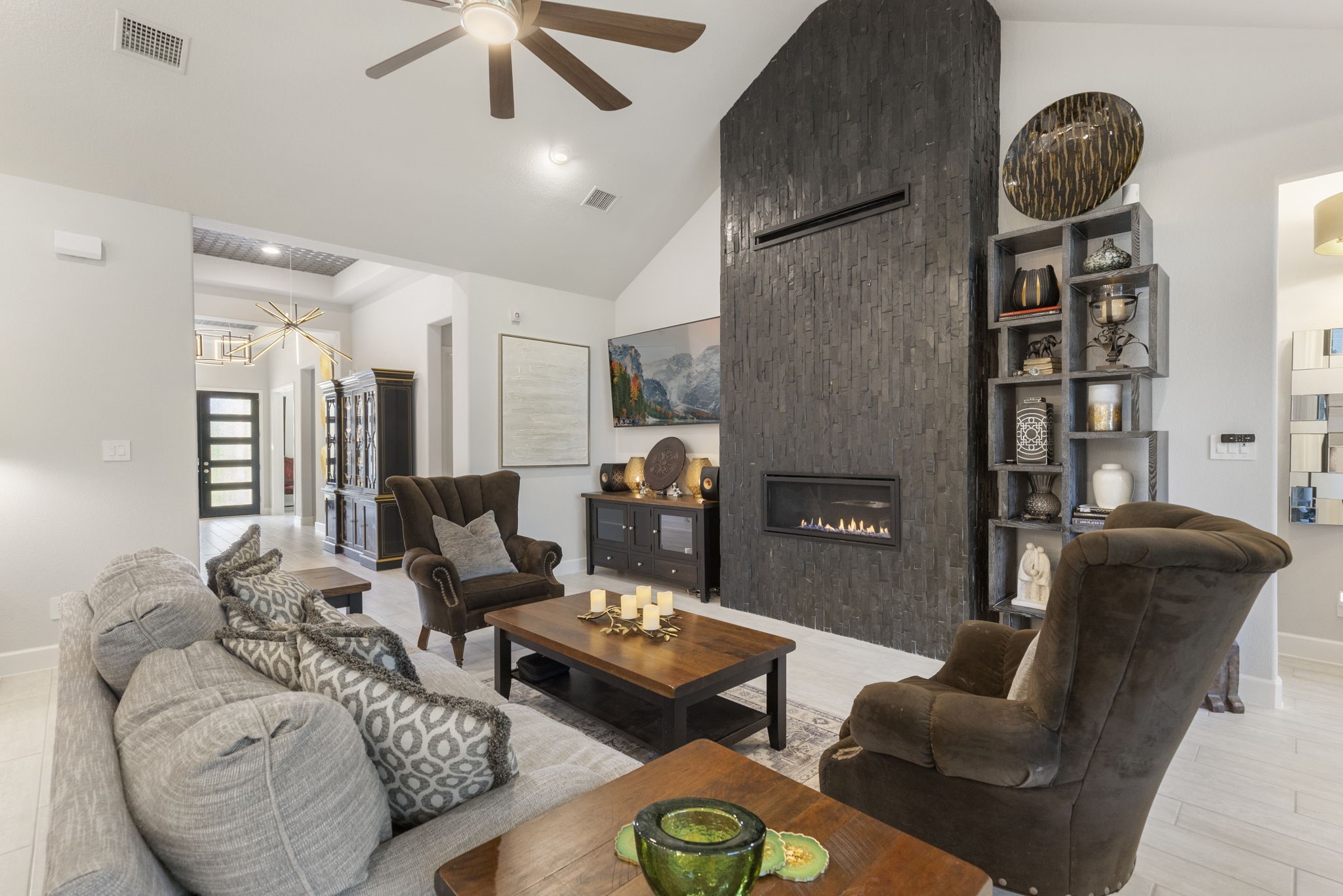 15423 Ringbill Way Magnolia, TX 77354 - Photo 11 of 50 a living room with furniture and a fireplace