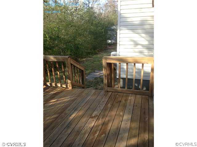5302 Ridgerun Court Chesterfield, VA 23832 - Photo 14 of 14 a view of a balcony with wooden floor and fence