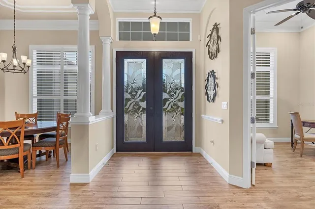 a view of a livingroom with furniture and window