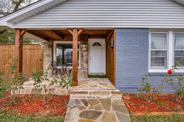 a front view of a house